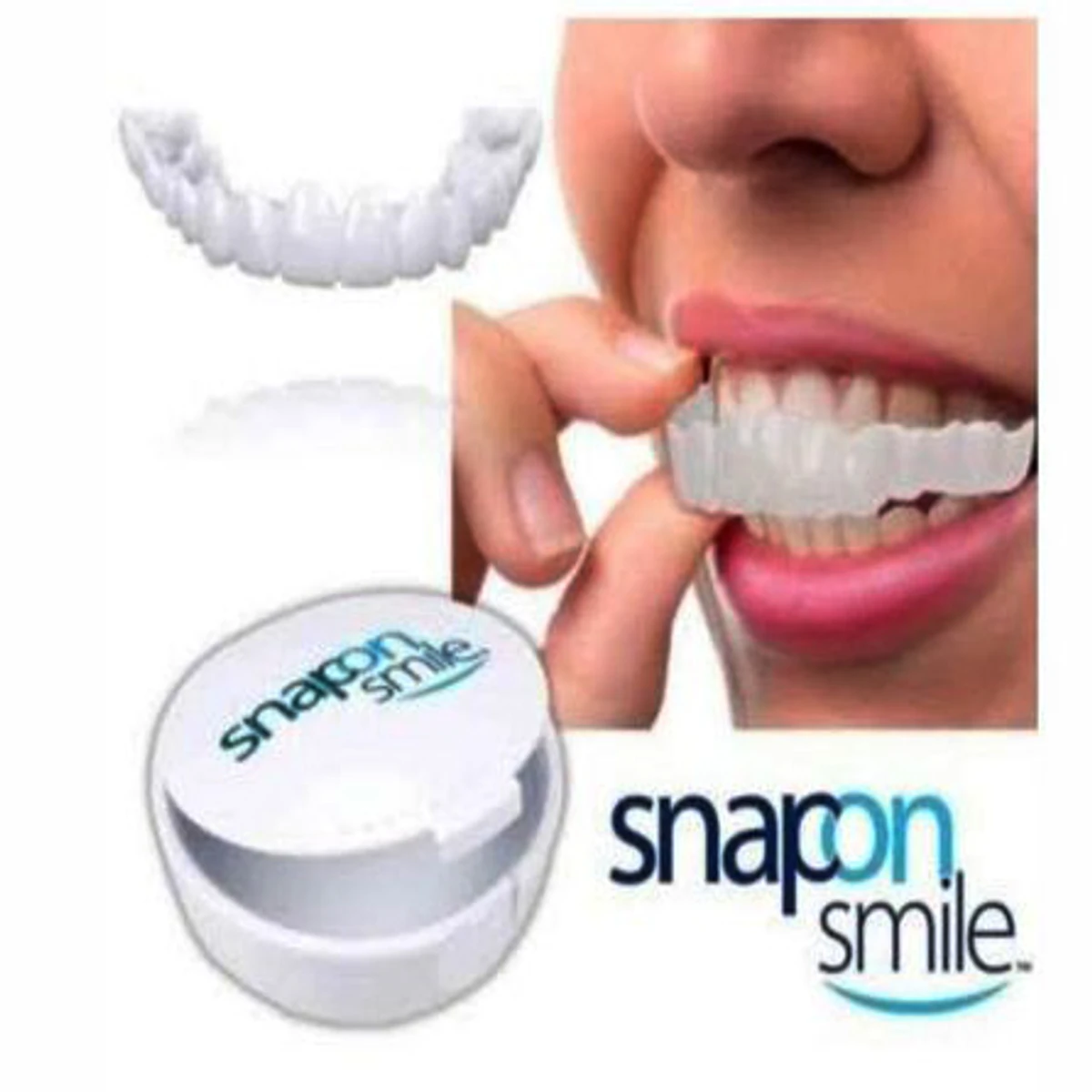 1 pair ( 2 pcs ) Snap on smile teeth veneers