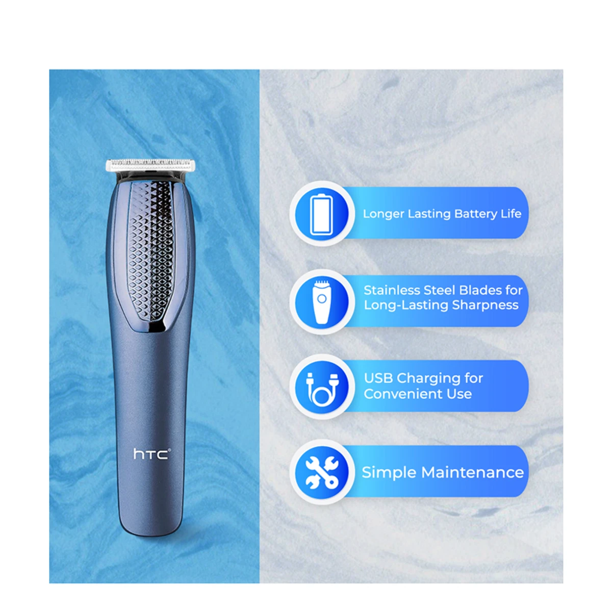 HTC AT-1210, Rechargeable Hair Trimmer