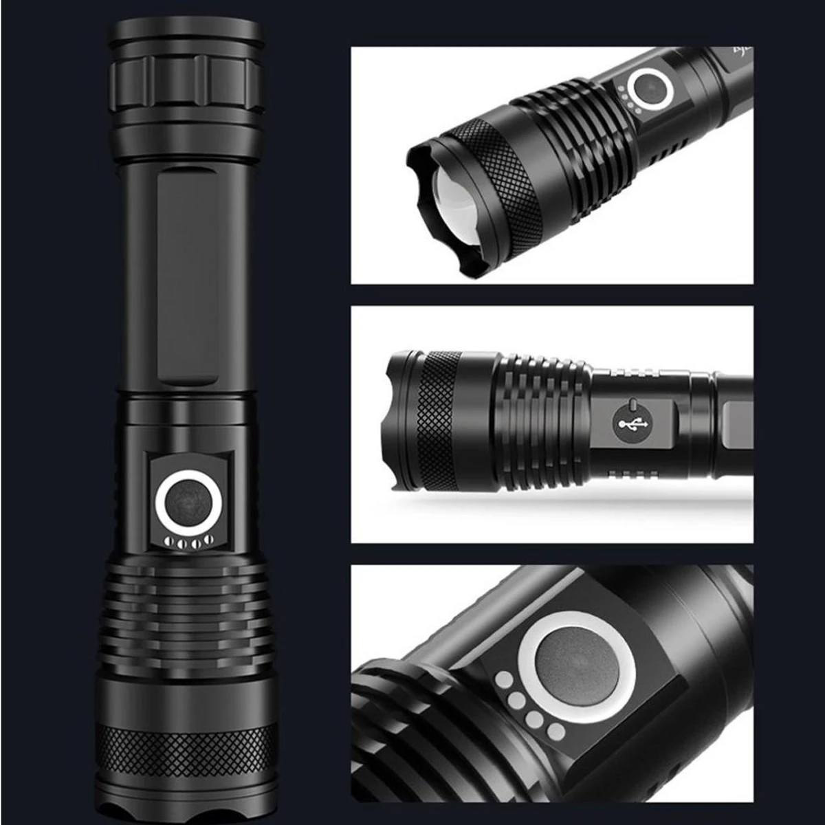 XHP50 Waterproof High Lumens LED Flashlight - Image 4